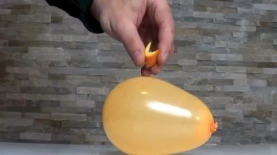 As soon as I get off the orange peel... Why didn't this balloon burst?