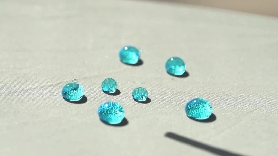 What's the use of hydrophobic materials? With it, you don't have to hang an umbrella anymore.