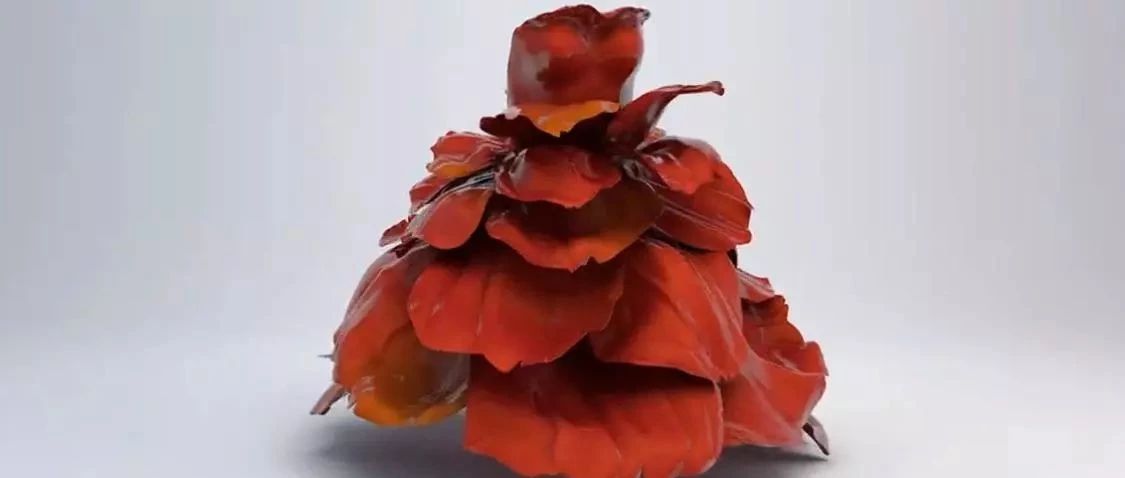 It takes more than a thousand hours to make a 3D printed dress?