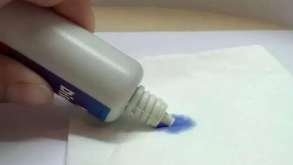 The "blue ink" that will disappear. What is it made of?