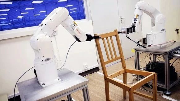 How long does it take to install a chair and a robotic arm?