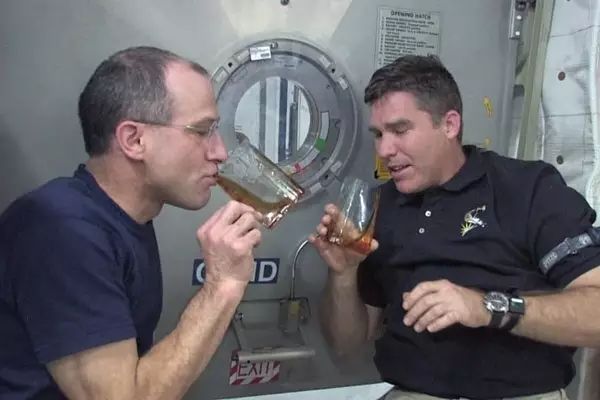 What does a coffee cup in space look like?
